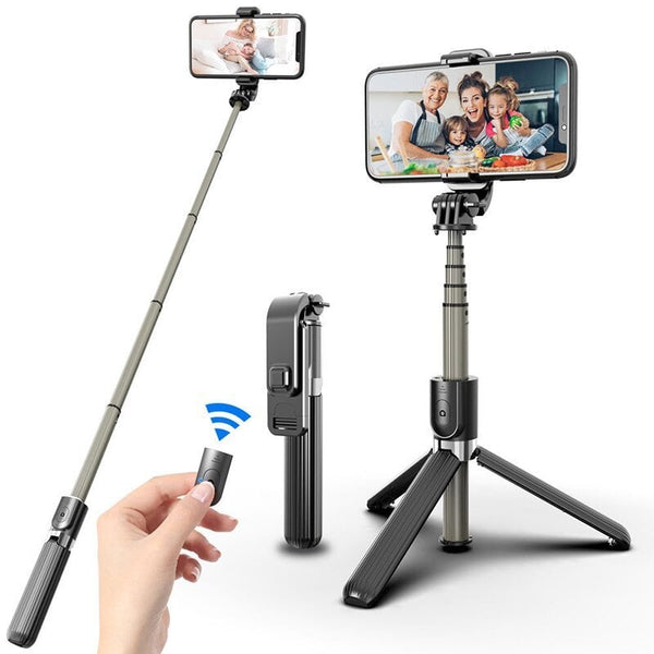 6 In 1 Wireless Bluetooth Selfie Stick(Without LED light) - FOFOPO