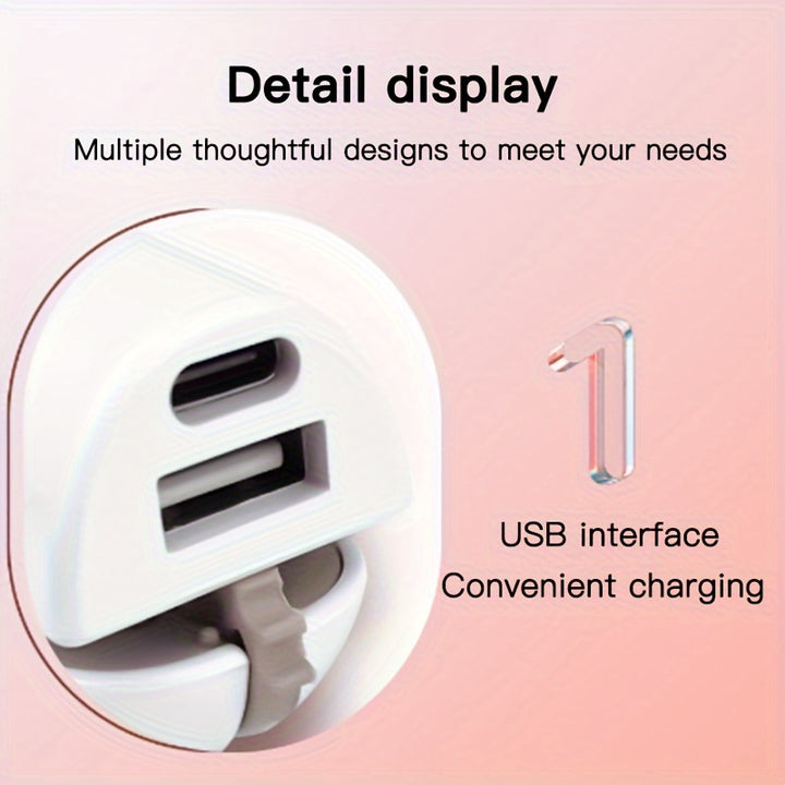 Mini wireless charging electric clip board USB small clip board Mini portable curling stick bangs straight clip - FOFOPO