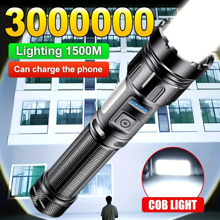 Powerful Tactical Rechargeable LED Flashlight - FOFOPO