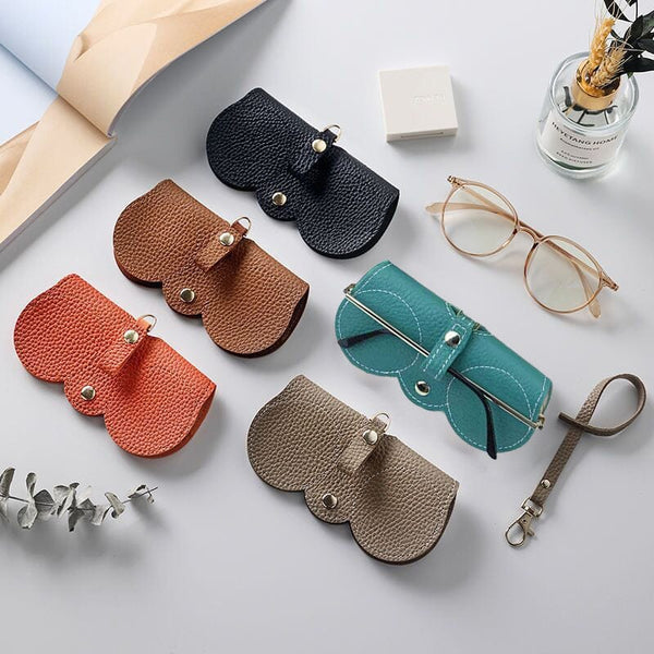 Portable Sunglasses Storage Case, Soft Leather Sunglasses Bag - FOFOPO