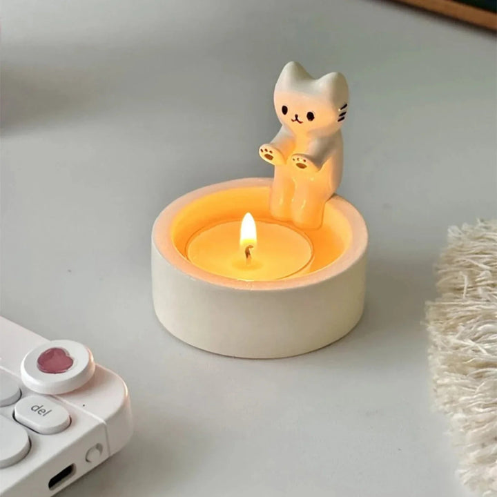 Cute Cat Candle Holder - FOFOPO