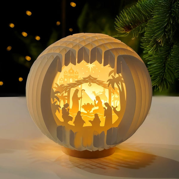 Indoor Lighting Nativity Scene / with LED Table Lamps