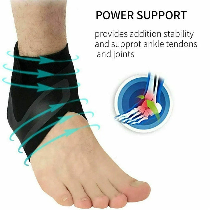 1 Pair Plantar Ankle X Wrap Brace Support Compression Sleeve - FOFOPO