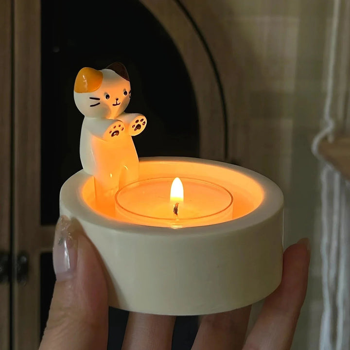 Cute Cat Candle Holder - FOFOPO