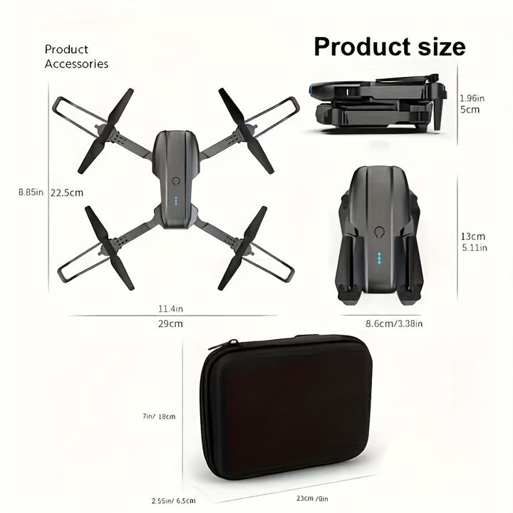 Drone With Camera, Foldable RC Quadcopter Drone,Remote Control Drone Toys For Beginners - FOFOPO