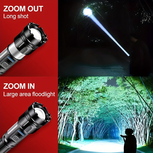 Powerful Tactical Rechargeable LED Flashlight - FOFOPO