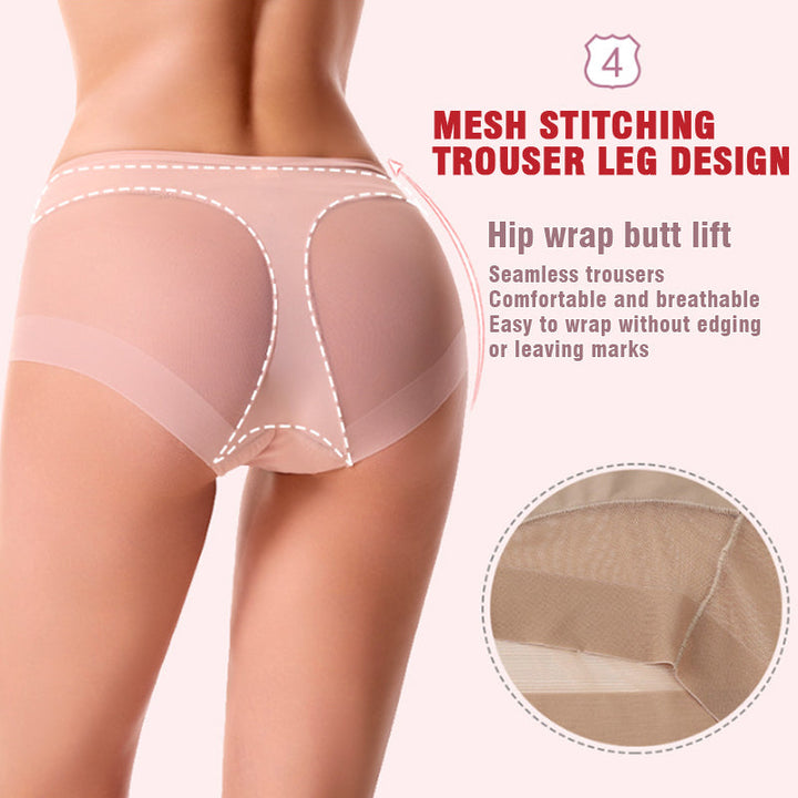 High Waist Ice Silk Seamless Shaping Briefs - FOFOPO