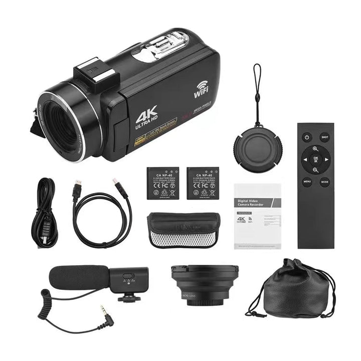 18X Digital Zoom Digital Camera, 4K Video Camera Camcorder Vlogging Camera Recorder - FOFOPO