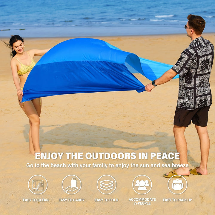 Oversized Waterproof Beach Blanket For 4-7 Adults - FOFOPO