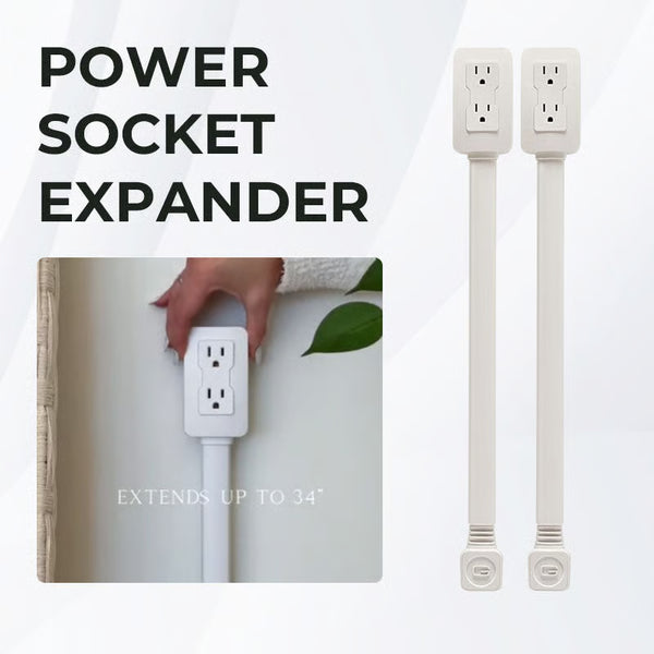 🔥Outlet Electrical Outlet Extender with USB-A USB-C & 2 AC Outlets Extendable 22-34" Rotatable 180° for Couches Desks Nightstands（BUY 2 FREE SHIPPING）