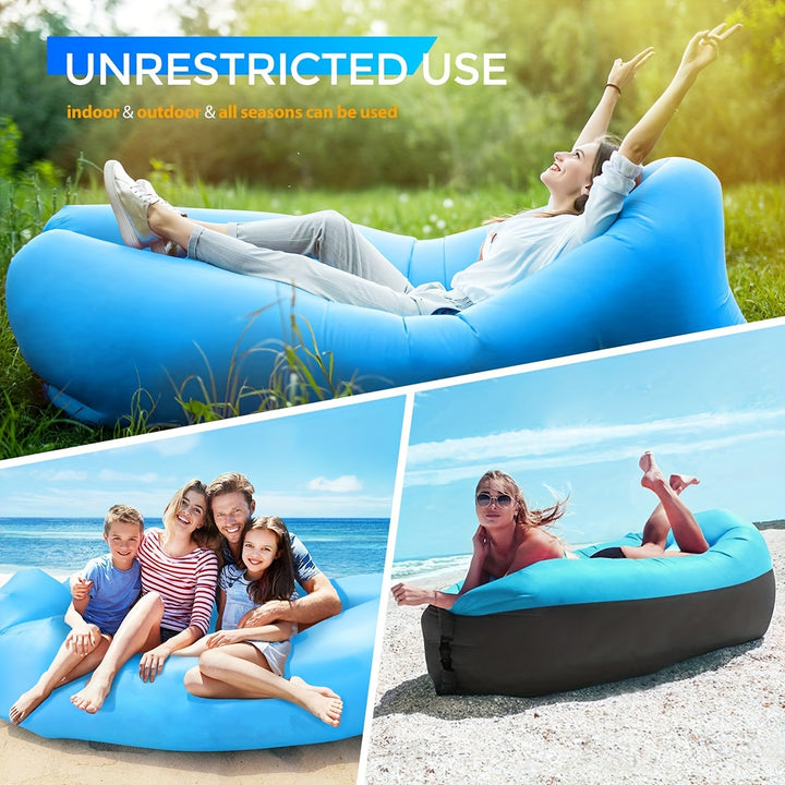 Inflatable Lounger Air Sofa Hammock - Portable, Waterproof & Leakproof - FOFOPO