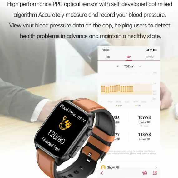 QUANTYVO CARE Plus 3 – Non-Invasive Blood Glucose Monitoring Smartwatch - FOFOPO