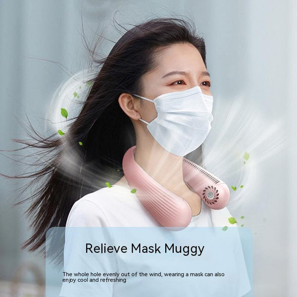 New Blade-free Halter Fan Small Portable