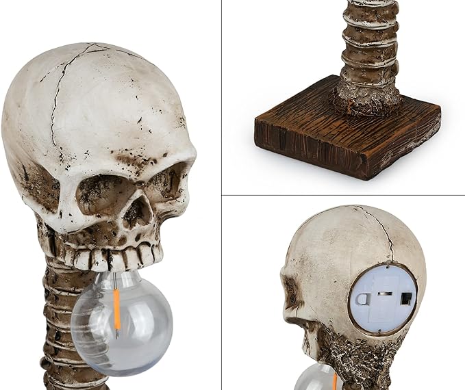 Halloween Skull Skeleton Lamp - Halloween Table Skeleton Lamp - FOFOPO