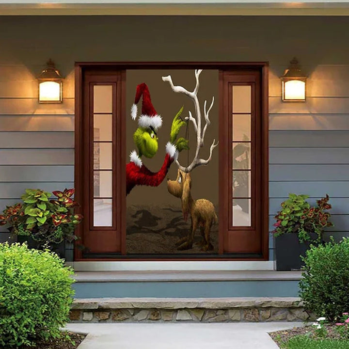 Nightmare Before Christmas Outdoor Decorations Props Christmas Elves Door Cover - FOFOPO