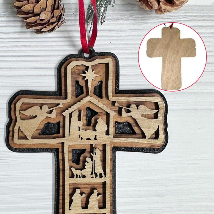 Cross Nativity Ornament - FOFOPO