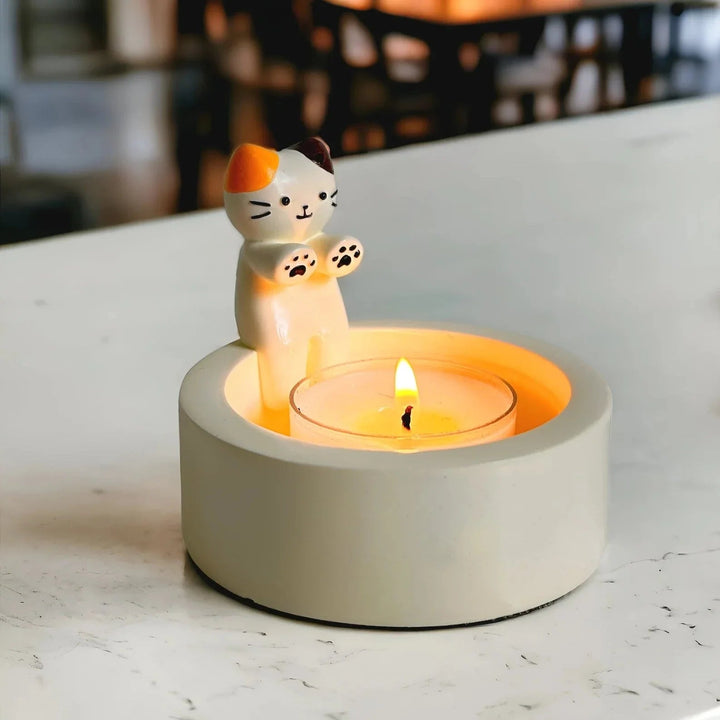 Cute Cat Candle Holder - FOFOPO