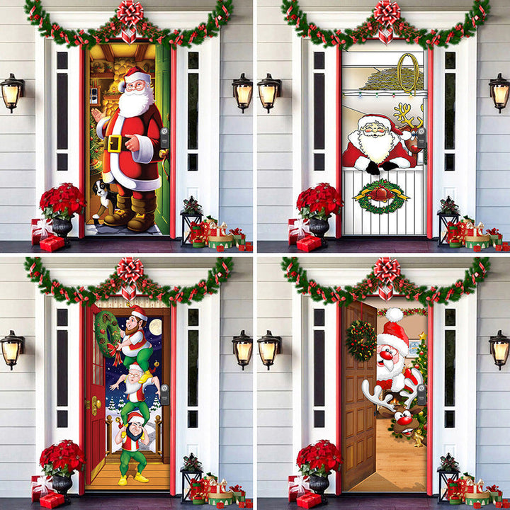 Nightmare Before Christmas Outdoor Decorations Props Christmas Elves Door Cover - FOFOPO