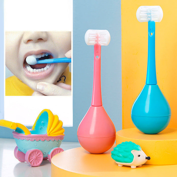 Novelty Cute Tumbler Three-sided Children‘s’ Toothbrush - FOFOPO