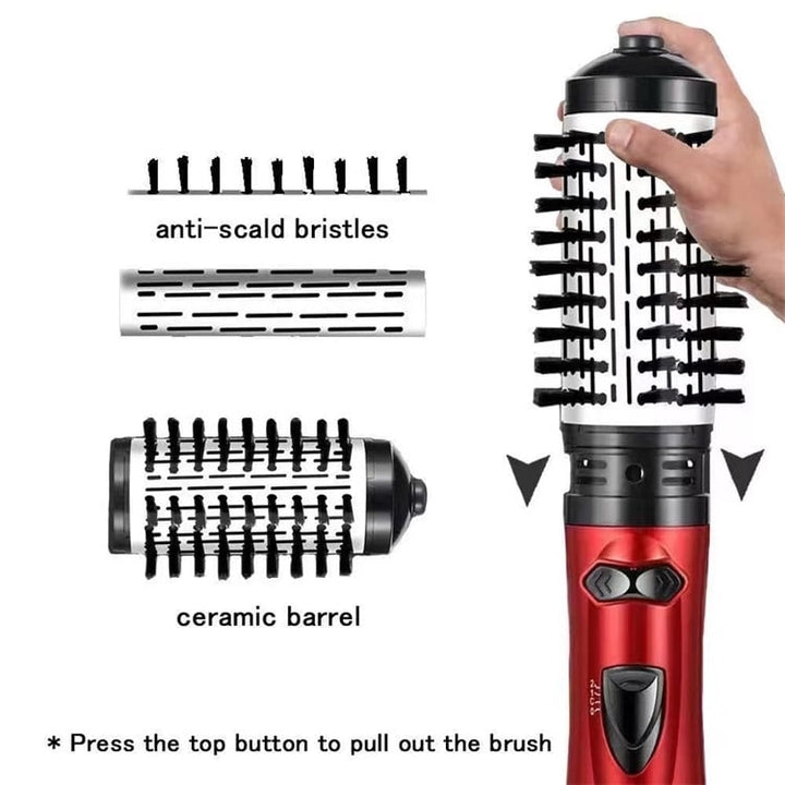 3-in-1 Hot Air Styler and Rotating Hair Dryer for Dry Hair, Curl Hair, Straighten Hair - FOFOPO