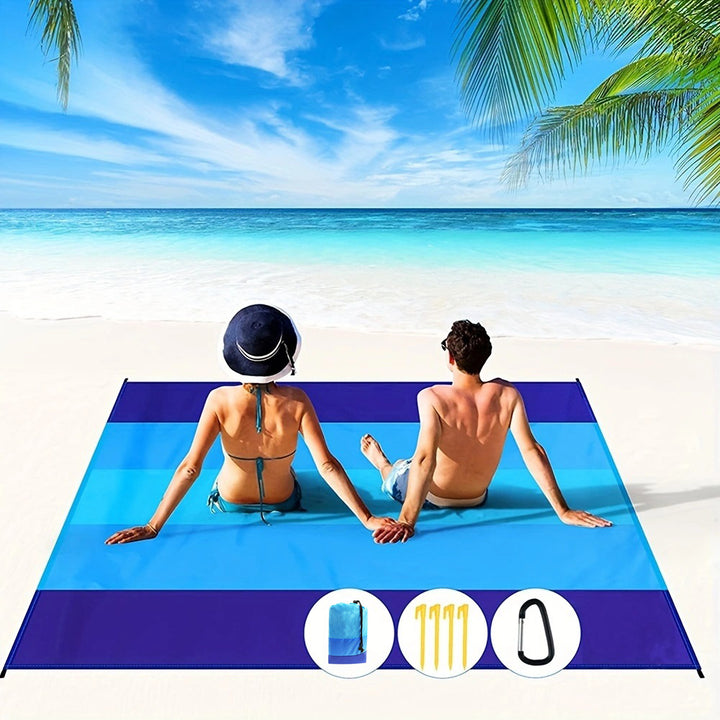 Oversized Waterproof Beach Blanket For 4-7 Adults - FOFOPO