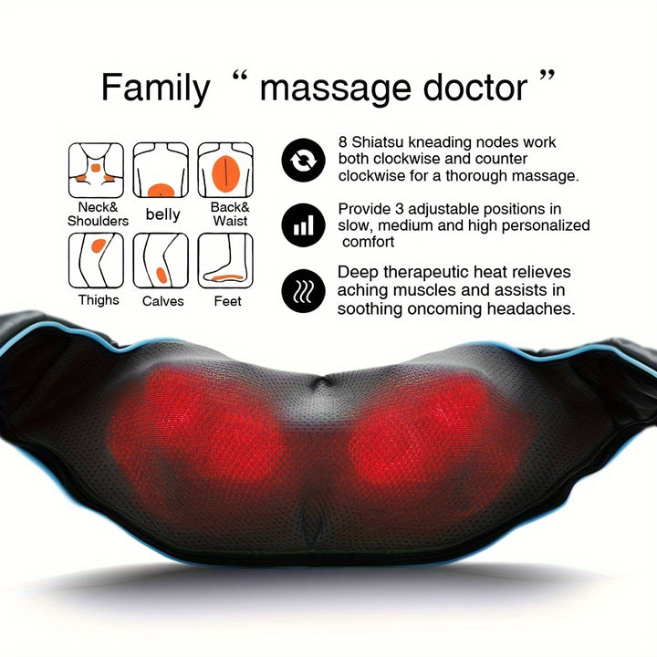 Heated Neck And Shoulder Massager - FOFOPO