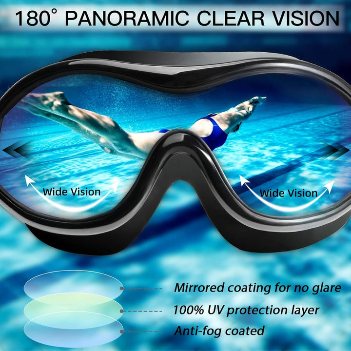 No Leaking Anti-Fog Pool Goggles Swimming Goggles For Adults And Children - FOFOPO