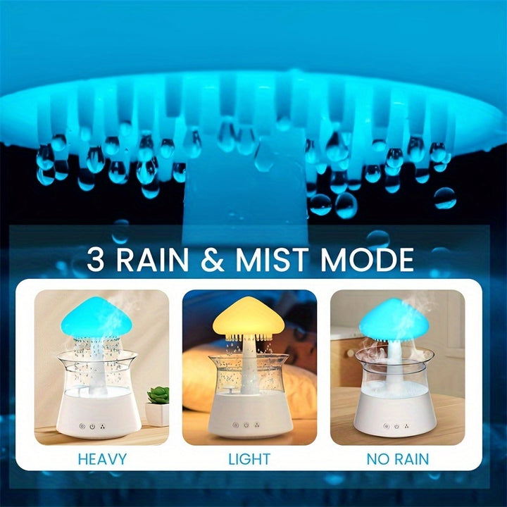 Rain Lamp Cloud Humidifier Water Drip Rain Sounds for Sleeping - FOFOPO