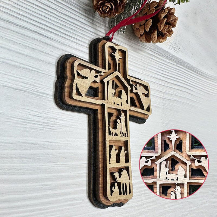 Cross Nativity Ornament - FOFOPO