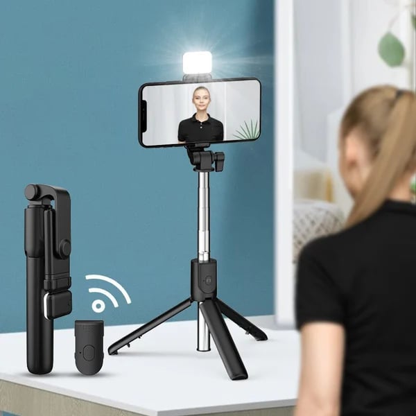 6 In 1 Wireless Bluetooth Selfie Stick(Without LED light) - FOFOPO