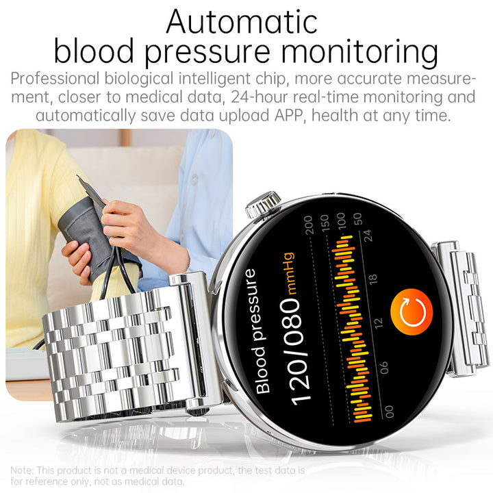 Non-Invasive Glucose Monitoring And Uric Acid Testing Smartwatch With ECG Band - FOFOPO