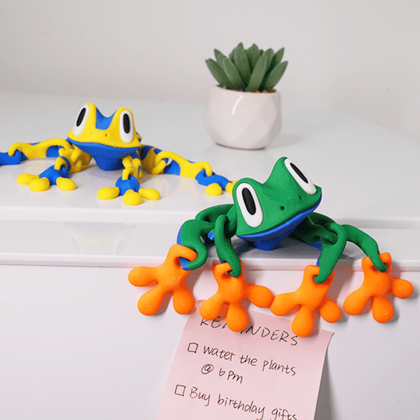 3D Printed Magnetic Frog Refrigerator Magnet