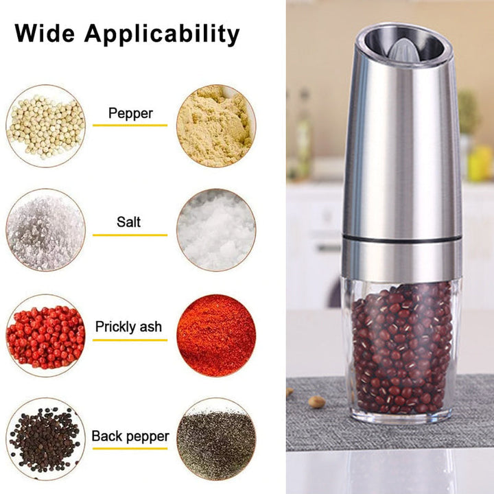 Automatic Electric Gravity Induction Salt and Pepper Grinder - FOFOPO