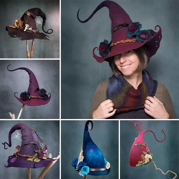 Halloween Party Felt Witch Hats - FOFOPO