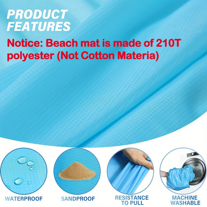 Oversized Waterproof Beach Blanket For 4-7 Adults - FOFOPO