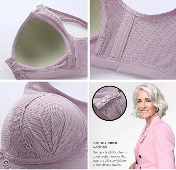 🥰Front Button Breathable Skin-Friendly Cotton Bra - FOFOPO