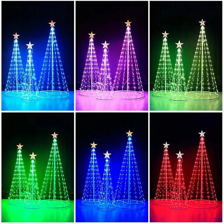 Multicolor LED Animated Lightshow Christmas Tree For Outdoor - FOFOPO