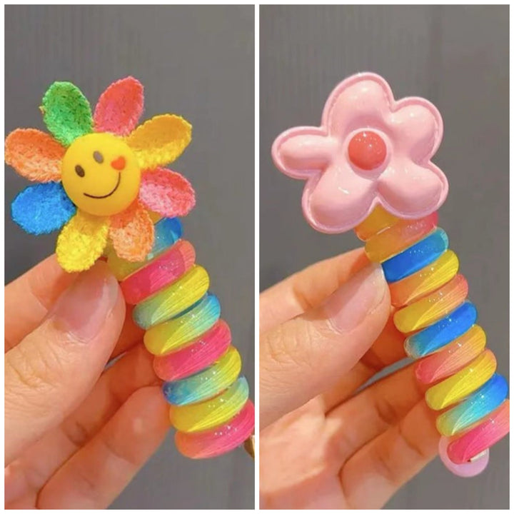 Colorful Telephone Wire Hair Bands for Girls - FOFOPO