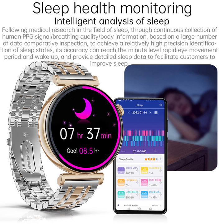 Non-Invasive Glucose Monitoring And Uric Acid Testing Smartwatch With ECG Band - FOFOPO