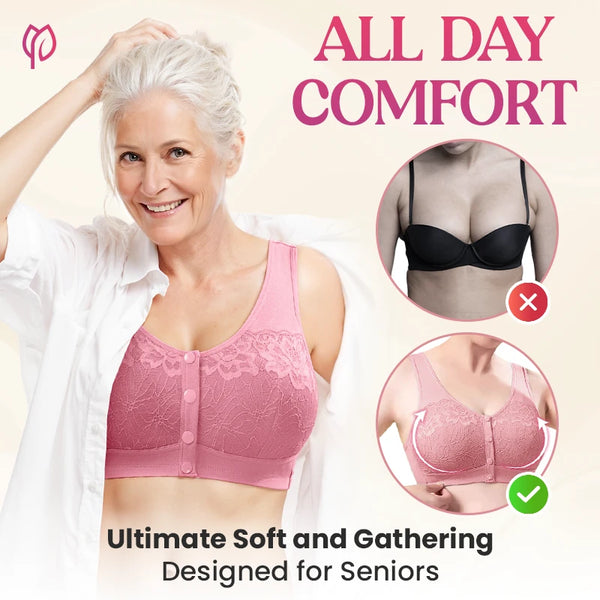 Posy Bra - Comfortable Front Button Wireless Shaping Bra