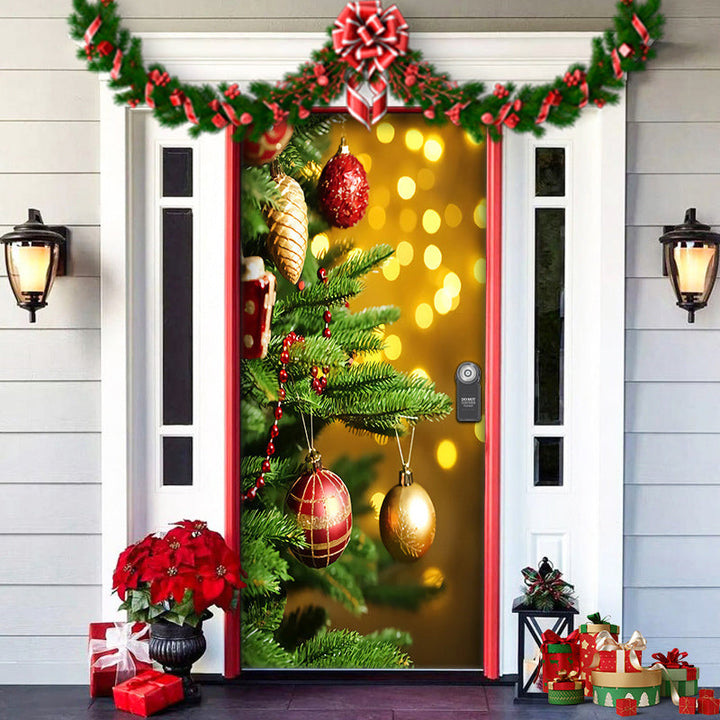 Nightmare Before Christmas Outdoor Decorations Props Christmas Elves Door Cover - FOFOPO