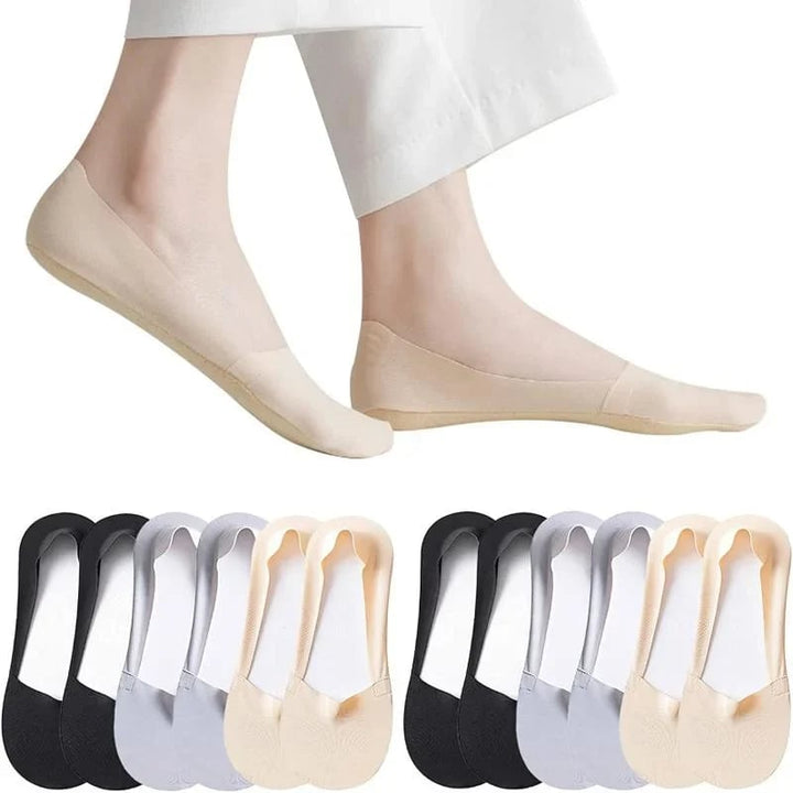 3PCs-Thin No Show Socks - FOFOPO