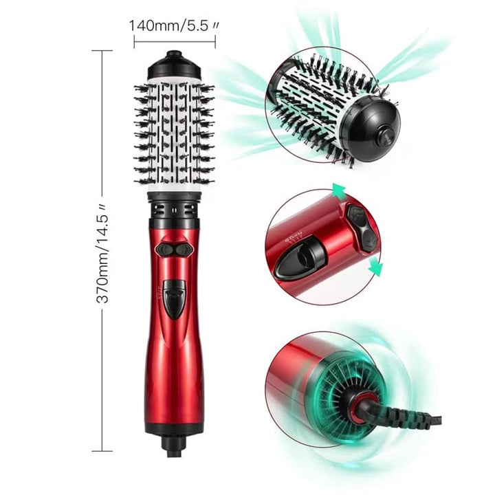 3-in-1 Hot Air Styler and Rotating Hair Dryer for Dry Hair, Curl Hair, Straighten Hair - FOFOPO