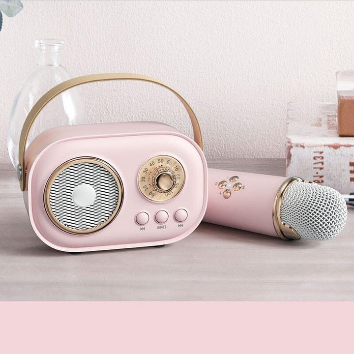 Mini Karaoke Machine & Bluetooth Speaker With Wireless Microphone - FOFOPO