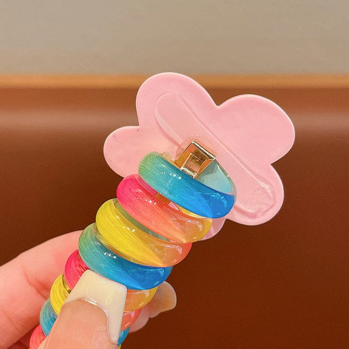 Colorful Telephone Wire Hair Bands for Girls - FOFOPO