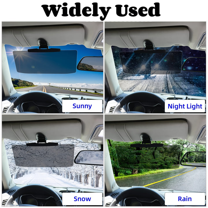 Sun Visor For Car, Universal Anti-Glare Polarized Car Visor Extension Sun Blocker, Protects From Stray Light, Snow Blindness And UV Rays - FOFOPO