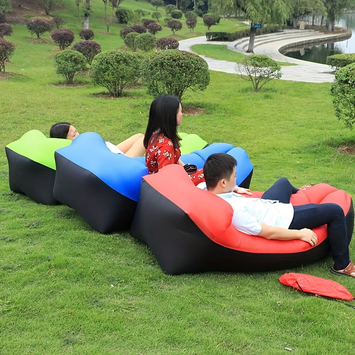 Inflatable Lounger Air Sofa Hammock - Portable, Waterproof & Leakproof - FOFOPO