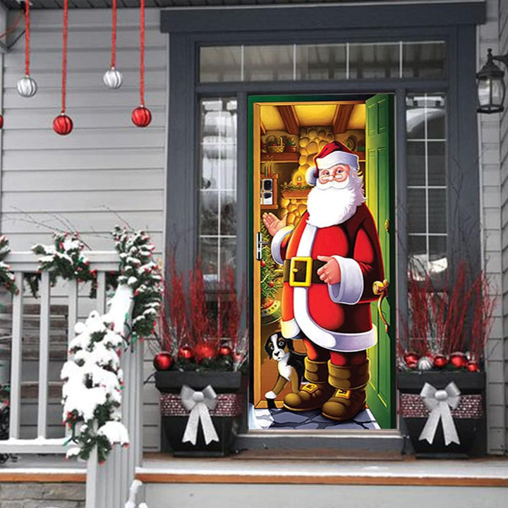 Nightmare Before Christmas Outdoor Decorations Props Christmas Elves Door Cover - FOFOPO