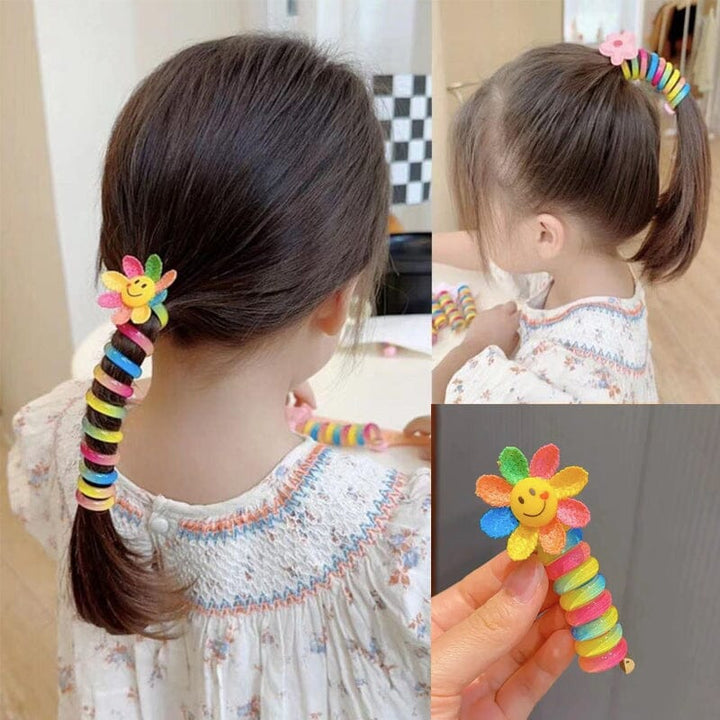 Colorful Telephone Wire Hair Bands for Girls - FOFOPO