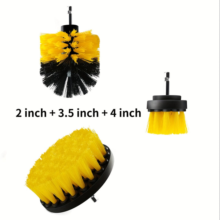 Drill Brush Attachment Power Scrubber Wash Cleaning Brushes Tool Kit - FOFOPO